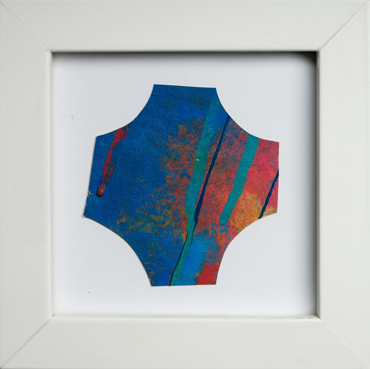 Air Spot, Tecnica Mista Su Tela, 2025, 12x12 Cm