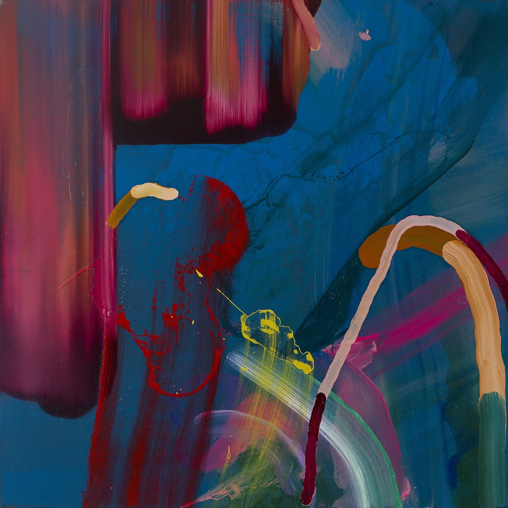 Il Forziere Vuoto, Acrilico, Smalto E Olio Su Tela, 2020, 40x40 Cm