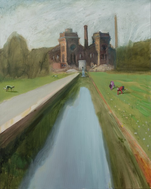 Old Canal, 2023, Oil On Canvas, 100x80cm.