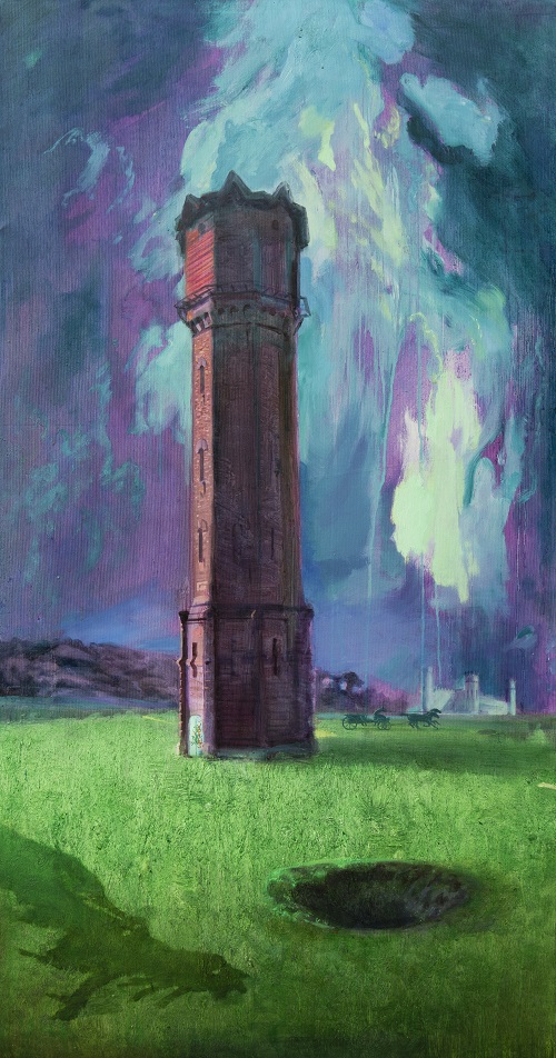 Tower, 2022, Oil On Canvas, 150x80 Cm.