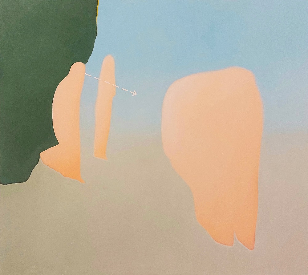 Verso pic-nic - olio su tela 90x100cm anno 2023